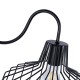 GLOBOSTAR® TRIUMPH 01117 Vintage Φωτιστικό Τοίχου - Απλίκα με Ντουί 1 x E27 AC 220-240V IP20 - Μαύρο - Μ30 x Π36 x Υ30cm