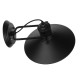 GLOBOSTAR® CELL 01118 Vintage Φωτιστικό Τοίχου - Απλίκα με Ντουί 1 x E27 AC 220-240V IP20 - Μαύρο - Μ33 x Π27 x Υ33cm