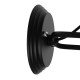 GLOBOSTAR® CELL 01118 Vintage Φωτιστικό Τοίχου - Απλίκα με Ντουί 1 x E27 AC 220-240V IP20 - Μαύρο - Μ33 x Π27 x Υ33cm