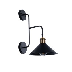 GLOBOSTAR® MAGEOR 01120 Vintage Φωτιστικό Τοίχου - Απλίκα με Ντουί 1 x E27 AC 220-240V IP20 - Μαύρο & Χρυσό - Μ22 x Π30 x Υ40cm GLOBOSTAR® MAGEOR 01120 Vintage Φωτιστικό Τοίχου - Απλίκα με Ντουί 1 x E27 AC 220-240V IP20 - Μαύρο & Χρυσό - Μ22 x Π30 x Υ40cm