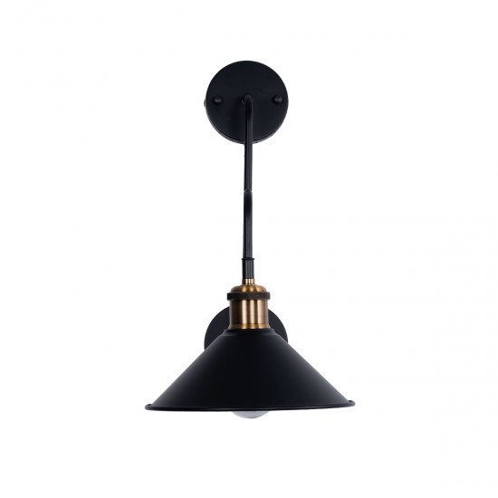 GLOBOSTAR® MAGEOR 01120 Vintage Φωτιστικό Τοίχου - Απλίκα με Ντουί 1 x E27 AC 220-240V IP20 - Μαύρο & Χρυσό - Μ22 x Π30 x Υ40cm GLOBOSTAR® MAGEOR 01120 Vintage Φωτιστικό Τοίχου - Απλίκα με Ντουί 1 x E27 AC 220-240V IP20 - Μαύρο & Χρυσό - Μ22 x Π30 x Υ40cm
