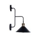 GLOBOSTAR® MAGEOR 01120 Vintage Φωτιστικό Τοίχου - Απλίκα με Ντουί 1 x E27 AC 220-240V IP20 - Μαύρο & Χρυσό - Μ22 x Π30 x Υ40cm GLOBOSTAR® MAGEOR 01120 Vintage Φωτιστικό Τοίχου - Απλίκα με Ντουί 1 x E27 AC 220-240V IP20 - Μαύρο & Χρυσό - Μ22 x Π30 x Υ40cm