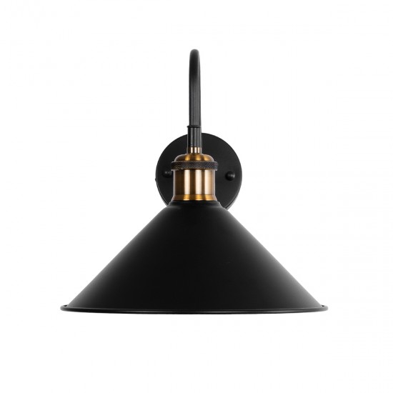 GLOBOSTAR® ANBET 01121 Vintage Φωτιστικό Τοίχου - Απλίκα με Ντουί 1 x E27 AC 220-240V IP20 - Μαύρο & Χρυσό - Μ26 x Π38 x Υ27cm GLOBOSTAR® ANBET 01121 Vintage Φωτιστικό Τοίχου - Απλίκα με Ντουί 1 x E27 AC 220-240V IP20 - Μαύρο & Χρυσό - Μ26 x Π38 x Υ27cm