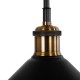 GLOBOSTAR® ANBET 01121 Vintage Φωτιστικό Τοίχου - Απλίκα με Ντουί 1 x E27 AC 220-240V IP20 - Μαύρο & Χρυσό - Μ26 x Π38 x Υ27cm GLOBOSTAR® ANBET 01121 Vintage Φωτιστικό Τοίχου - Απλίκα με Ντουί 1 x E27 AC 220-240V IP20 - Μαύρο & Χρυσό - Μ26 x Π38 x Υ27cm