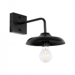 GLOBOSTAR® PHIA 01122 Vintage Φωτιστικό Τοίχου - Απλίκα με Ντουί 1 x E27 AC 220-240V IP20 - Μαύρο - Μ18.5 x Π29 x Υ18cm GLOBOSTAR® PHIA 01122 Vintage Φωτιστικό Τοίχου - Απλίκα με Ντουί 1 x E27 AC 220-240V IP20 - Μαύρο - Μ18.5 x Π29 x Υ18cm