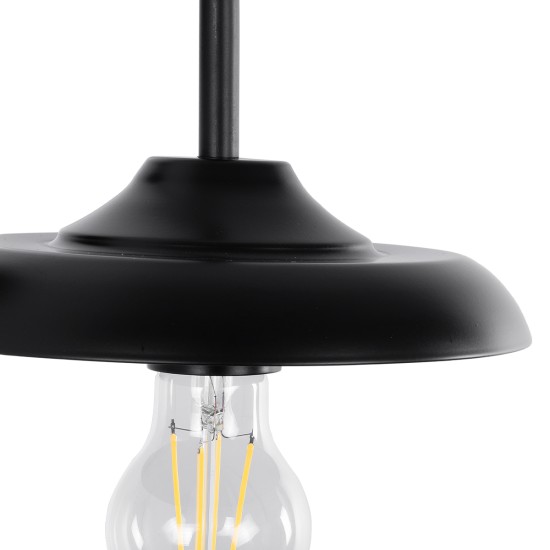 GLOBOSTAR® PHIA 01122 Vintage Φωτιστικό Τοίχου - Απλίκα με Ντουί 1 x E27 AC 220-240V IP20 - Μαύρο - Μ18.5 x Π29 x Υ18cm GLOBOSTAR® PHIA 01122 Vintage Φωτιστικό Τοίχου - Απλίκα με Ντουί 1 x E27 AC 220-240V IP20 - Μαύρο - Μ18.5 x Π29 x Υ18cm