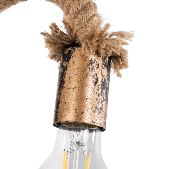 GLOBOSTAR® DAKER 01126 Vintage Φωτιστικό Τοίχου - Απλίκα με Ντουί 1 x E27 AC 220-240V IP20 - Χάλκινο Εφέ Σκουριάς & Μπεζ - Μ10 x Π22 x Υ15cm GLOBOSTAR® DAKER 01126 Vintage Φωτιστικό Τοίχου - Απλίκα με Ντουί 1 x E27 AC 220-240V IP20 - Χάλκινο Εφέ Σκουριάς & Μπεζ - Μ10 x Π22 x Υ15cm