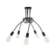GLOBOSTAR® PAULELI 01127 Μοντέρνο Φωτιστικό Οροφής με Ντουί 5 x E27 AC 220-240V IP20 - Μαύρο - Μ76 x Π76 x Υ45cm GLOBOSTAR® PAULELI 01127 Μοντέρνο Φωτιστικό Οροφής με Ντουί 5 x E27 AC 220-240V IP20 - Μαύρο - Μ76 x Π76 x Υ45cm