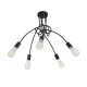 GLOBOSTAR® PAULELI 01127 Μοντέρνο Φωτιστικό Οροφής με Ντουί 5 x E27 AC 220-240V IP20 - Μαύρο - Μ76 x Π76 x Υ45cm GLOBOSTAR® PAULELI 01127 Μοντέρνο Φωτιστικό Οροφής με Ντουί 5 x E27 AC 220-240V IP20 - Μαύρο - Μ76 x Π76 x Υ45cm