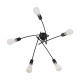GLOBOSTAR® PAULELI 01127 Μοντέρνο Φωτιστικό Οροφής με Ντουί 5 x E27 AC 220-240V IP20 - Μαύρο - Μ76 x Π76 x Υ45cm GLOBOSTAR® PAULELI 01127 Μοντέρνο Φωτιστικό Οροφής με Ντουί 5 x E27 AC 220-240V IP20 - Μαύρο - Μ76 x Π76 x Υ45cm
