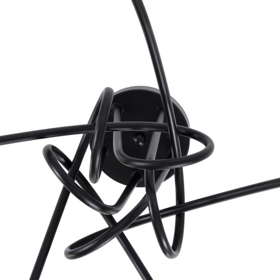 GLOBOSTAR® PAULELI 01127 Μοντέρνο Φωτιστικό Οροφής με Ντουί 5 x E27 AC 220-240V IP20 - Μαύρο - Μ76 x Π76 x Υ45cm GLOBOSTAR® PAULELI 01127 Μοντέρνο Φωτιστικό Οροφής με Ντουί 5 x E27 AC 220-240V IP20 - Μαύρο - Μ76 x Π76 x Υ45cm