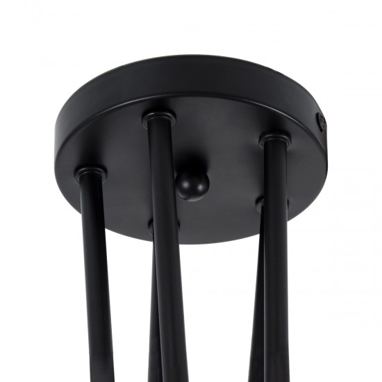 GLOBOSTAR® PAULELI 01127 Μοντέρνο Φωτιστικό Οροφής με Ντουί 5 x E27 AC 220-240V IP20 - Μαύρο - Μ76 x Π76 x Υ45cm GLOBOSTAR® PAULELI 01127 Μοντέρνο Φωτιστικό Οροφής με Ντουί 5 x E27 AC 220-240V IP20 - Μαύρο - Μ76 x Π76 x Υ45cm