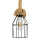 GLOBOSTAR® LAICO 01129 Vintage Κρεμαστό Φωτιστικό Οροφής με Ντουί 1 x E27 AC 220-240V IP20 - Μπρούτζινο & Μπεζ - Μ12 x Π12 x Υ100cm GLOBOSTAR® LAICO 01129 Vintage Κρεμαστό Φωτιστικό Οροφής με Ντουί 1 x E27 AC 220-240V IP20 - Μπρούτζινο & Μπεζ - Μ12 x Π12 x Υ100cm