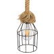 GLOBOSTAR® LAICO 01129 Vintage Κρεμαστό Φωτιστικό Οροφής με Ντουί 1 x E27 AC 220-240V IP20 - Μπρούτζινο & Μπεζ - Μ12 x Π12 x Υ100cm GLOBOSTAR® LAICO 01129 Vintage Κρεμαστό Φωτιστικό Οροφής με Ντουί 1 x E27 AC 220-240V IP20 - Μπρούτζινο & Μπεζ - Μ12 x Π12 x Υ100cm