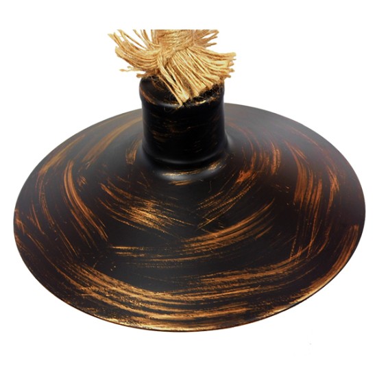 GLOBOSTAR® VINSA 01136 Boho Φωτιστικό Τοίχου - Απλίκα με Ντουί 1 x E27 AC 220-240V IP20 - Χάλκινο & Μπεζ - Μ50 x Π27 x Υ25cm GLOBOSTAR® VINSA 01136 Boho Φωτιστικό Τοίχου - Απλίκα με Ντουί 1 x E27 AC 220-240V IP20 - Χάλκινο & Μπεζ - Μ50 x Π27 x Υ25cm