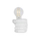 GLOBOSTAR® FIST 01137 Μοντέρνο Φωτιστικό Τοίχου - Απλίκα με Ντουί 1 x E27 AC 220-240V IP20 - Λευκό - Μ15 x Π10 x Υ10cm GLOBOSTAR® FIST 01137 Μοντέρνο Φωτιστικό Τοίχου - Απλίκα με Ντουί 1 x E27 AC 220-240V IP20 - Λευκό - Μ15 x Π10 x Υ10cm