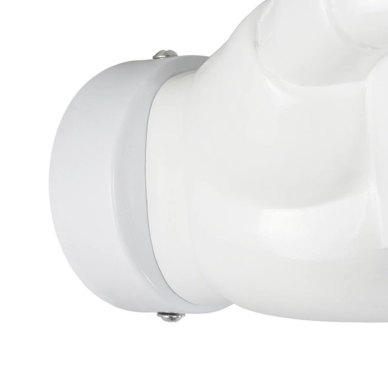 GLOBOSTAR® FIST 01137 Μοντέρνο Φωτιστικό Τοίχου - Απλίκα με Ντουί 1 x E27 AC 220-240V IP20 - Λευκό - Μ15 x Π10 x Υ10cm GLOBOSTAR® FIST 01137 Μοντέρνο Φωτιστικό Τοίχου - Απλίκα με Ντουί 1 x E27 AC 220-240V IP20 - Λευκό - Μ15 x Π10 x Υ10cm