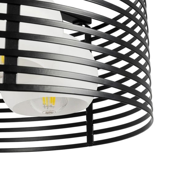 GLOBOSTAR® KEVIA 01150 Μοντέρνο Κρεμαστό Φωτιστικό Οροφής με Ντουί 3 x E27 AC 220-240V IP20 - Μαύρο & Λευκό - Μ40 x Π40 x Υ22cm GLOBOSTAR® KEVIA 01150 Μοντέρνο Κρεμαστό Φωτιστικό Οροφής με Ντουί 3 x E27 AC 220-240V IP20 - Μαύρο & Λευκό - Μ40 x Π40 x Υ22cm