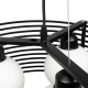 GLOBOSTAR® KEVIA 01150 Μοντέρνο Κρεμαστό Φωτιστικό Οροφής με Ντουί 3 x E27 AC 220-240V IP20 - Μαύρο & Λευκό - Μ40 x Π40 x Υ22cm GLOBOSTAR® KEVIA 01150 Μοντέρνο Κρεμαστό Φωτιστικό Οροφής με Ντουί 3 x E27 AC 220-240V IP20 - Μαύρο & Λευκό - Μ40 x Π40 x Υ22cm