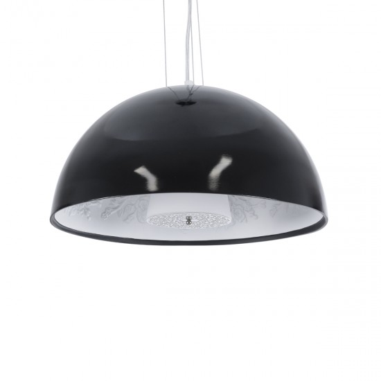 GLOBOSTAR® SERENIA 01151 Μοντέρνο Κρεμαστό Φωτιστικό Οροφής με Ντουί 1 x E27 AC 220-240V IP20 - Μαύρο & Λευκό - Μ40 x Π40 x Υ20cm GLOBOSTAR® SERENIA 01151 Μοντέρνο Κρεμαστό Φωτιστικό Οροφής με Ντουί 1 x E27 AC 220-240V IP20 - Μαύρο & Λευκό - Μ40 x Π40 x Υ20cm