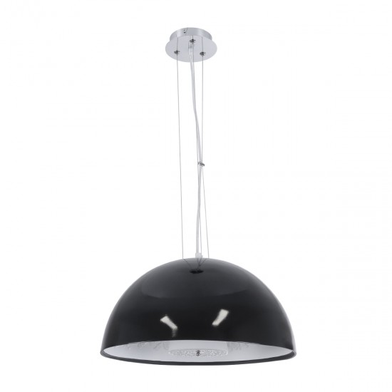 GLOBOSTAR® SERENIA 01151 Μοντέρνο Κρεμαστό Φωτιστικό Οροφής με Ντουί 1 x E27 AC 220-240V IP20 - Μαύρο & Λευκό - Μ40 x Π40 x Υ20cm GLOBOSTAR® SERENIA 01151 Μοντέρνο Κρεμαστό Φωτιστικό Οροφής με Ντουί 1 x E27 AC 220-240V IP20 - Μαύρο & Λευκό - Μ40 x Π40 x Υ20cm