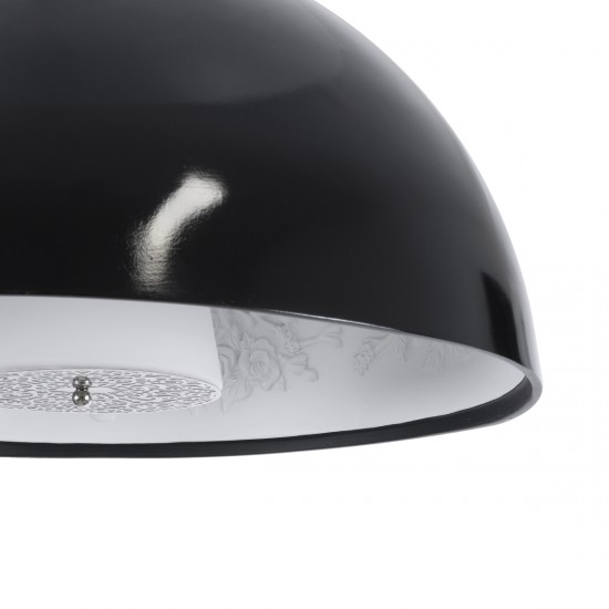 GLOBOSTAR® SERENIA 01151 Μοντέρνο Κρεμαστό Φωτιστικό Οροφής με Ντουί 1 x E27 AC 220-240V IP20 - Μαύρο & Λευκό - Μ40 x Π40 x Υ20cm GLOBOSTAR® SERENIA 01151 Μοντέρνο Κρεμαστό Φωτιστικό Οροφής με Ντουί 1 x E27 AC 220-240V IP20 - Μαύρο & Λευκό - Μ40 x Π40 x Υ20cm