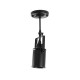 GLOBOSTAR® HOLLYWOOD 01153 Vintage Φωτιστικό Οροφής με Ντουί 1 x E27 AC 220-240V IP20 - Μαύρο - Μ8.5 x Π8.5 x Υ35cm