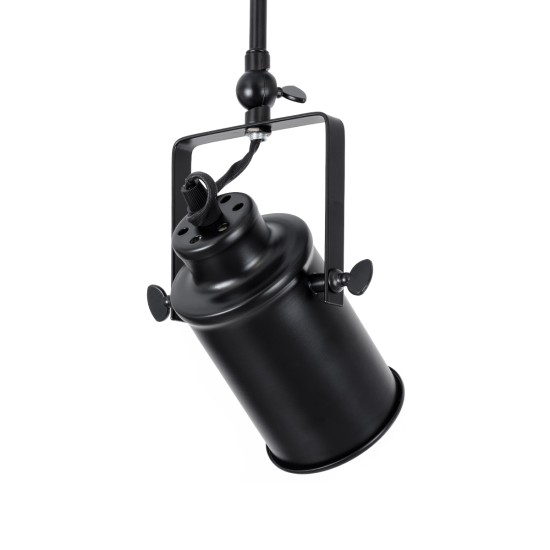 GLOBOSTAR® HOLLYWOOD 01154 Vintage Φωτιστικό Οροφής με Ντουί 2 x E27 AC 220-240V IP20 - Μαύρο - Μ45 x Π15 x Υ40cm