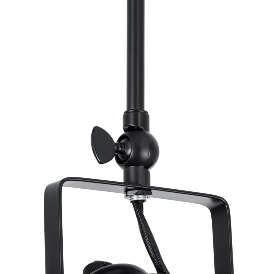 GLOBOSTAR® HOLLYWOOD 01154 Vintage Φωτιστικό Οροφής με Ντουί 2 x E27 AC 220-240V IP20 - Μαύρο - Μ45 x Π15 x Υ40cm
