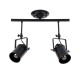 GLOBOSTAR® HOLLYWOOD 01154 Vintage Φωτιστικό Οροφής με Ντουί 2 x E27 AC 220-240V IP20 - Μαύρο - Μ45 x Π15 x Υ40cm