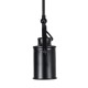GLOBOSTAR® HOLLYWOOD 01154 Vintage Φωτιστικό Οροφής με Ντουί 2 x E27 AC 220-240V IP20 - Μαύρο - Μ45 x Π15 x Υ40cm
