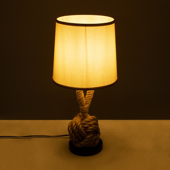 GLOBOSTAR® MONKEYFIST 01162 Vintage Επιτραπέζιο Φωτιστικό Πορτατίφ με Ντουί 1 x E27 AC 220-240V IP20 - Μπεζ - Μ27 x Π27 x Υ58cm GLOBOSTAR® MONKEYFIST 01162 Vintage Επιτραπέζιο Φωτιστικό Πορτατίφ με Ντουί 1 x E27 AC 220-240V IP20 - Μπεζ - Μ27 x Π27 x Υ58cm