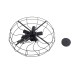 GLOBOSTAR® HELIX 01164 Vintage Κρεμαστό Φωτιστικό Οροφής με Ντουί 5 x E27 AC 220-240V IP20 - Μαύρο - Μ46 x Π46 x Υ13cm