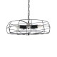 GLOBOSTAR® HELIX 01164 Vintage Κρεμαστό Φωτιστικό Οροφής με Ντουί 5 x E27 AC 220-240V IP20 - Μαύρο - Μ46 x Π46 x Υ13cm