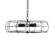 GLOBOSTAR® HELIX 01164 Vintage Κρεμαστό Φωτιστικό Οροφής με Ντουί 5 x E27 AC 220-240V IP20 - Μαύρο - Μ46 x Π46 x Υ13cm