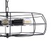 GLOBOSTAR® HELIX 01164 Vintage Κρεμαστό Φωτιστικό Οροφής με Ντουί 5 x E27 AC 220-240V IP20 - Μαύρο - Μ46 x Π46 x Υ13cm