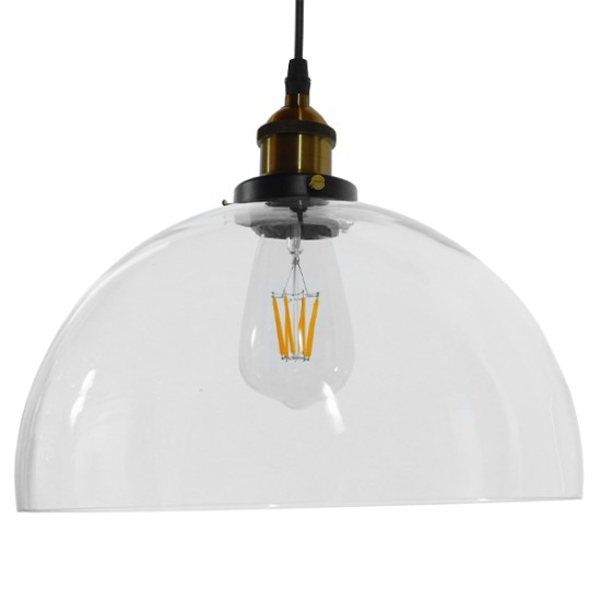 GLOBOSTAR® WICKHAM 01171 Vintage Κρεμαστό Φωτιστικό Οροφής με Ντουί 1 x E27 AC 220-240V IP20 - Πολύχρωμο - Μ30 x Π30 x Y25cm GLOBOSTAR® WICKHAM 01171 Vintage Κρεμαστό Φωτιστικό Οροφής με Ντουί 1 x E27 AC 220-240V IP20 - Πολύχρωμο - Μ30 x Π30 x Y25cm