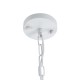 GLOBOSTAR® LARKIN 01174 Vintage Κρεμαστό Φωτιστικό Οροφής με Ντουί 1 x E27 AC 220-240V IP20 - Λευκό - Μ30 x Π30 x Y28cm GLOBOSTAR® LARKIN 01174 Vintage Κρεμαστό Φωτιστικό Οροφής με Ντουί 1 x E27 AC 220-240V IP20 - Λευκό - Μ30 x Π30 x Y28cm