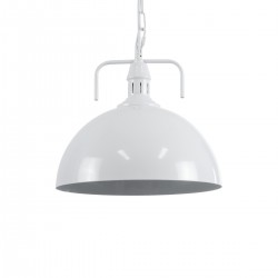 GLOBOSTAR® LARKIN 01174 Vintage Κρεμαστό Φωτιστικό Οροφής με Ντουί 1 x E27 AC 220-240V IP20 - Λευκό - Μ30 x Π30 x Y28cm GLOBOSTAR® LARKIN 01174 Vintage Κρεμαστό Φωτιστικό Οροφής με Ντουί 1 x E27 AC 220-240V IP20 - Λευκό - Μ30 x Π30 x Y28cm