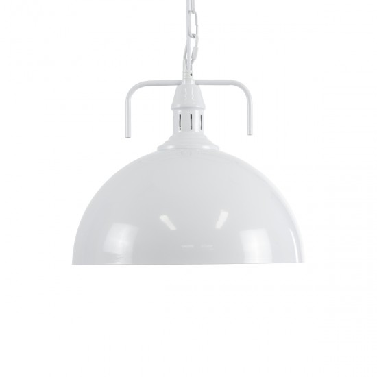 GLOBOSTAR® LARKIN 01174 Vintage Κρεμαστό Φωτιστικό Οροφής με Ντουί 1 x E27 AC 220-240V IP20 - Λευκό - Μ30 x Π30 x Y28cm GLOBOSTAR® LARKIN 01174 Vintage Κρεμαστό Φωτιστικό Οροφής με Ντουί 1 x E27 AC 220-240V IP20 - Λευκό - Μ30 x Π30 x Y28cm