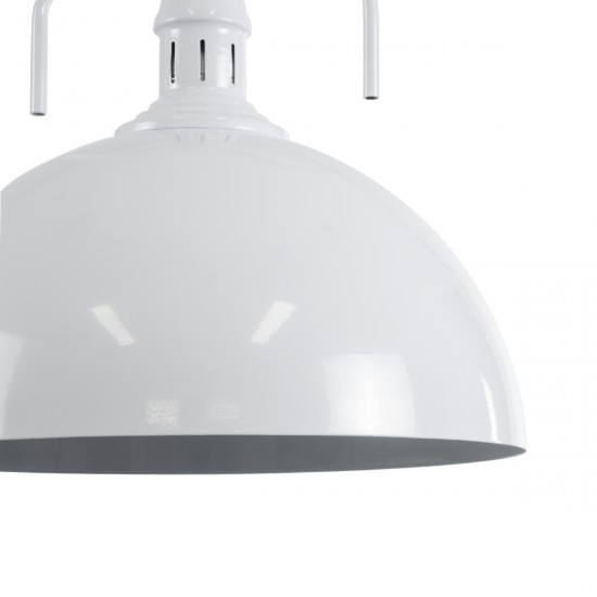 GLOBOSTAR® LARKIN 01174 Vintage Κρεμαστό Φωτιστικό Οροφής με Ντουί 1 x E27 AC 220-240V IP20 - Λευκό - Μ30 x Π30 x Y28cm GLOBOSTAR® LARKIN 01174 Vintage Κρεμαστό Φωτιστικό Οροφής με Ντουί 1 x E27 AC 220-240V IP20 - Λευκό - Μ30 x Π30 x Y28cm