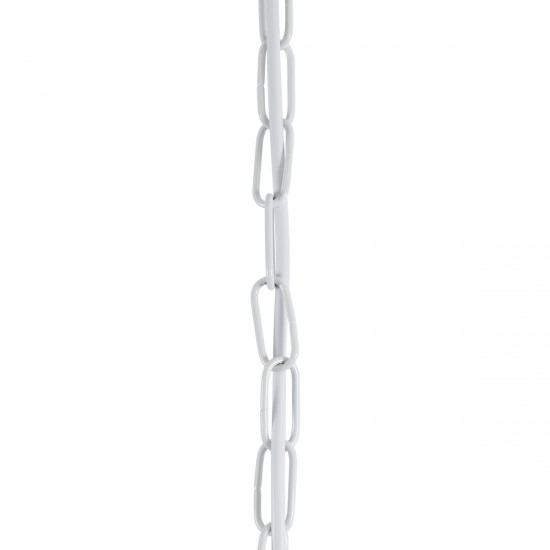 GLOBOSTAR® LARKIN 01174 Vintage Κρεμαστό Φωτιστικό Οροφής με Ντουί 1 x E27 AC 220-240V IP20 - Λευκό - Μ30 x Π30 x Y28cm GLOBOSTAR® LARKIN 01174 Vintage Κρεμαστό Φωτιστικό Οροφής με Ντουί 1 x E27 AC 220-240V IP20 - Λευκό - Μ30 x Π30 x Y28cm