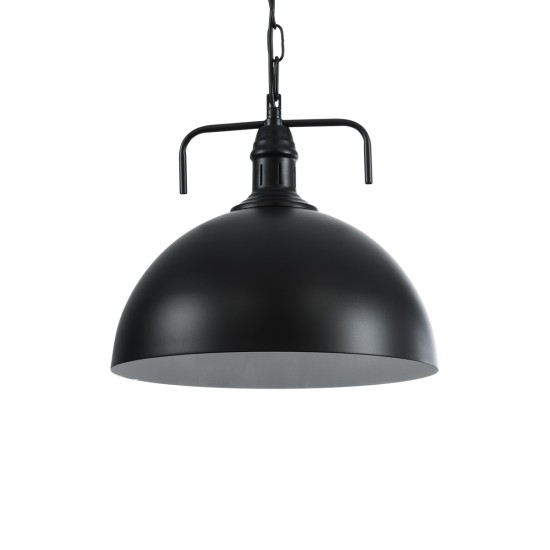 GLOBOSTAR® LARKIN 01175 Vintage Κρεμαστό Φωτιστικό Οροφής με Ντουί 1 x E27 AC 220-240V IP20 - Μαύρο - Μ30 x Π30 x Y28cm GLOBOSTAR® LARKIN 01175 Vintage Κρεμαστό Φωτιστικό Οροφής με Ντουί 1 x E27 AC 220-240V IP20 - Μαύρο - Μ30 x Π30 x Y28cm