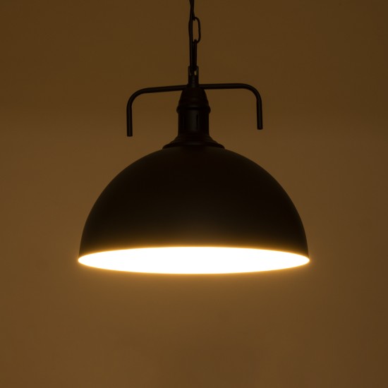 GLOBOSTAR® LARKIN 01175 Vintage Κρεμαστό Φωτιστικό Οροφής με Ντουί 1 x E27 AC 220-240V IP20 - Μαύρο - Μ30 x Π30 x Y28cm GLOBOSTAR® LARKIN 01175 Vintage Κρεμαστό Φωτιστικό Οροφής με Ντουί 1 x E27 AC 220-240V IP20 - Μαύρο - Μ30 x Π30 x Y28cm