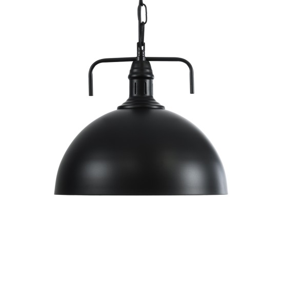 GLOBOSTAR® LARKIN 01175 Vintage Κρεμαστό Φωτιστικό Οροφής με Ντουί 1 x E27 AC 220-240V IP20 - Μαύρο - Μ30 x Π30 x Y28cm GLOBOSTAR® LARKIN 01175 Vintage Κρεμαστό Φωτιστικό Οροφής με Ντουί 1 x E27 AC 220-240V IP20 - Μαύρο - Μ30 x Π30 x Y28cm