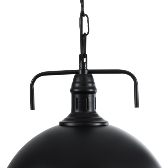 GLOBOSTAR® LARKIN 01175 Vintage Κρεμαστό Φωτιστικό Οροφής με Ντουί 1 x E27 AC 220-240V IP20 - Μαύρο - Μ30 x Π30 x Y28cm GLOBOSTAR® LARKIN 01175 Vintage Κρεμαστό Φωτιστικό Οροφής με Ντουί 1 x E27 AC 220-240V IP20 - Μαύρο - Μ30 x Π30 x Y28cm