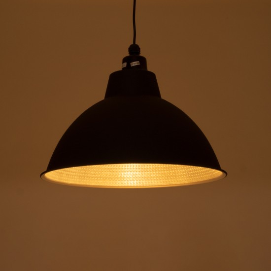 GLOBOSTAR® LOUVE 01176 Vintage Κρεμαστό Φωτιστικό Οροφής με Ντουί 1 x E27 AC 220-240V IP20 - Μαύρο - Μ40 x Π40 x Υ30cm GLOBOSTAR® LOUVE 01176 Vintage Κρεμαστό Φωτιστικό Οροφής με Ντουί 1 x E27 AC 220-240V IP20 - Μαύρο - Μ40 x Π40 x Υ30cm