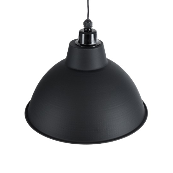 GLOBOSTAR® LOUVE 01176 Vintage Κρεμαστό Φωτιστικό Οροφής με Ντουί 1 x E27 AC 220-240V IP20 - Μαύρο - Μ40 x Π40 x Υ30cm GLOBOSTAR® LOUVE 01176 Vintage Κρεμαστό Φωτιστικό Οροφής με Ντουί 1 x E27 AC 220-240V IP20 - Μαύρο - Μ40 x Π40 x Υ30cm