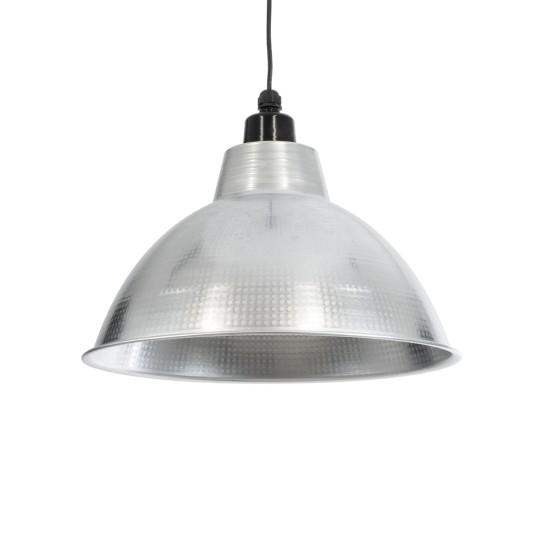 GLOBOSTAR® LOUVE 01178 Vintage Κρεμαστό Φωτιστικό Οροφής με Ντουί 1 x E27 AC 220-240V IP20 - Ασημί - Μ40 x Π40 x Υ30cm GLOBOSTAR® LOUVE 01178 Vintage Κρεμαστό Φωτιστικό Οροφής με Ντουί 1 x E27 AC 220-240V IP20 - Ασημί - Μ40 x Π40 x Υ30cm
