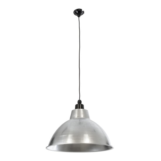 GLOBOSTAR® LOUVE 01178 Vintage Κρεμαστό Φωτιστικό Οροφής με Ντουί 1 x E27 AC 220-240V IP20 - Ασημί - Μ40 x Π40 x Υ30cm GLOBOSTAR® LOUVE 01178 Vintage Κρεμαστό Φωτιστικό Οροφής με Ντουί 1 x E27 AC 220-240V IP20 - Ασημί - Μ40 x Π40 x Υ30cm